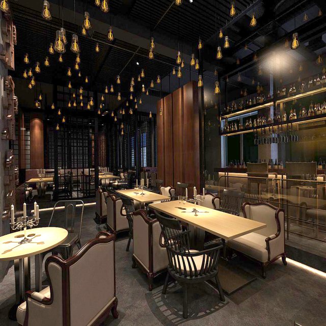 business - food beverage 7-064 3D 모델 .c4d .max .obj .3ds .fbx .stl .blend 