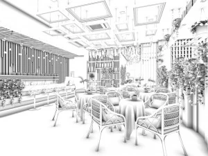 ビジネス - 食品飲料 7-068 3Dモデル