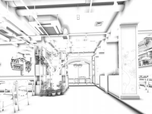 affari - bevande alimentari 7-072 Modello 3D