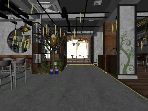 affari - bevande alimentari 7-072 Modello 3D