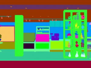 Gesch&auml;ft &ndash; Lebensmittel und Getr&auml;nke 7-084 3D Modell