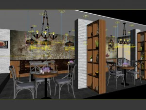 Gesch&auml;ft &ndash; Lebensmittel und Getr&auml;nke 7-084 3D Modell