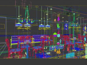 Gesch&auml;ft &ndash; Lebensmittel und Getr&auml;nke 7-084 3D Modell