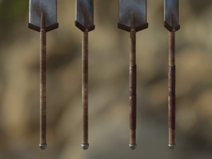 medieval shovel collection Modelo 3D