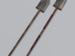 medieval shovel collection 3D Model