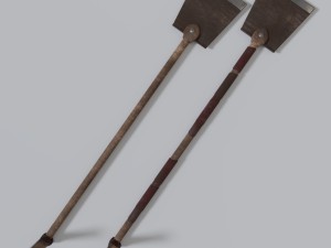 medieval shovel collection Modelo 3D