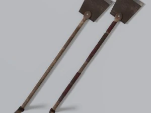 medieval shovel collection 3D Model