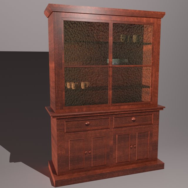 cupboard for dining room 3Dモデル .c4d .max .obj .3ds .fbx .stl .blend 