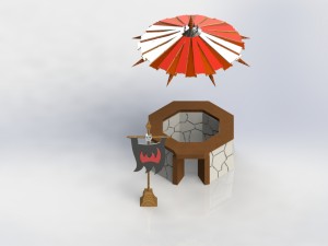 orc hut Model Cetak 3D