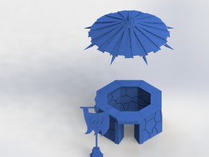 orc hut Model Cetak 3D