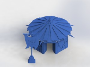 orc hut Model Cetak 3D