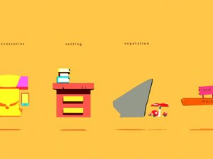 oggetti di scena Modello 3D