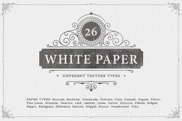 26 white paper textures CG Textures .c4d .max .obj .3ds .fbx .stl .blend 
