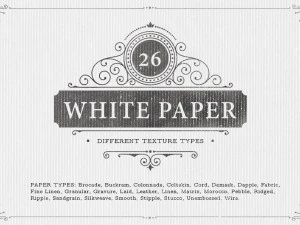 26 texturas de papel branco Texturas CG