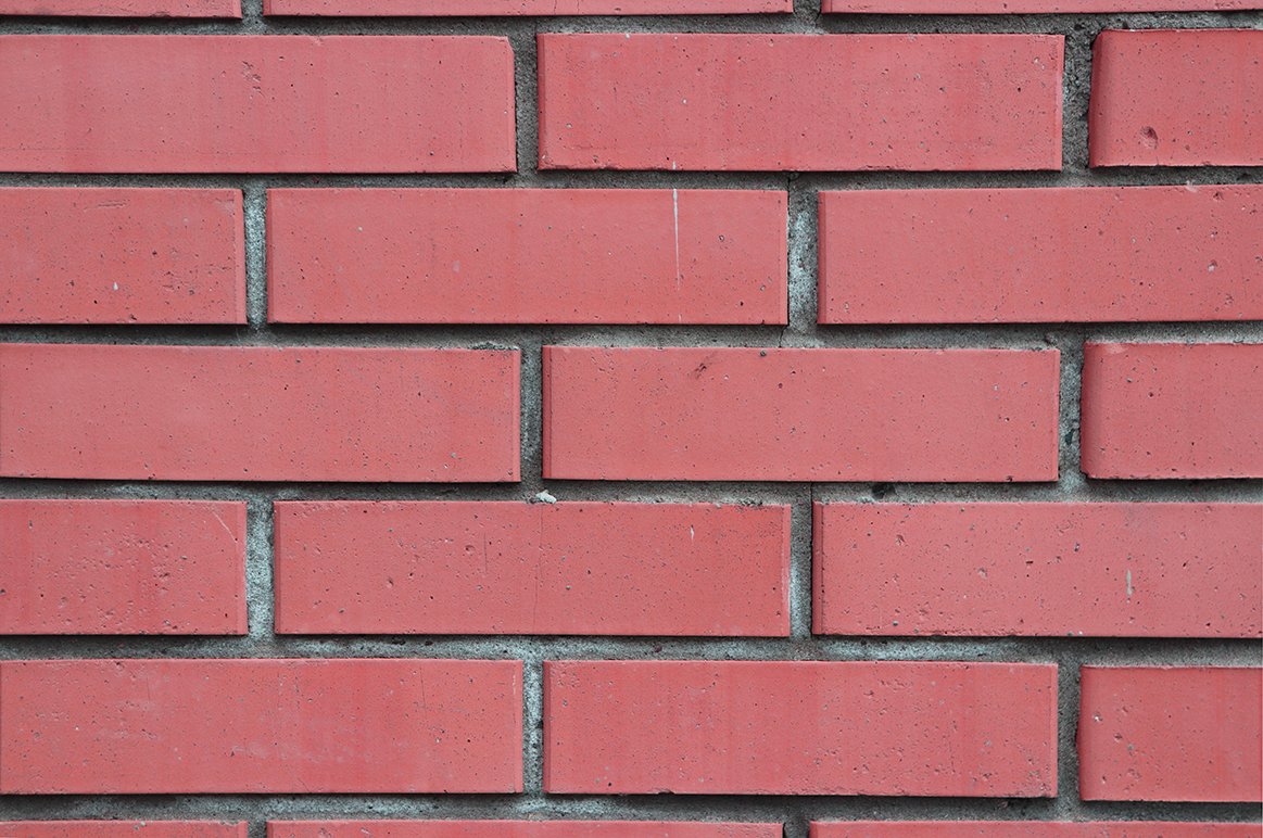 Red brix wall. 10 Кирпичей.