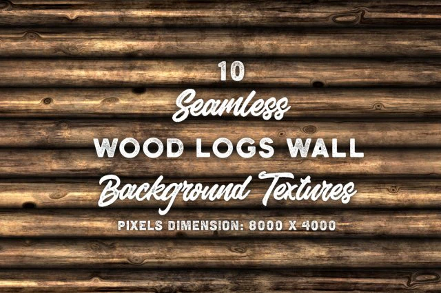 10 wood logs wall background texture CG Textures .c4d .max .obj .3ds .fbx .stl .blend