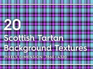 20 scottish tartan backgrounds CG Textures