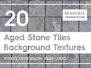 20 aged stone tiles backgrounds CG Textures