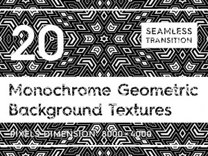 20개의 단색 기하학적 배경 CG 텍스쳐