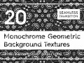 20 monochrome geometric backgrounds CG Textures