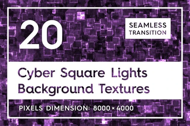 20 cyber square lights backgrounds CG Textures .c4d .max .obj .3ds .fbx .stl .blend