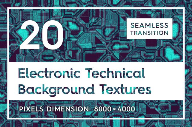 20 electronic technical backgrounds CG Texturen .c4d .max .obj .3ds .fbx .stl .blend 
