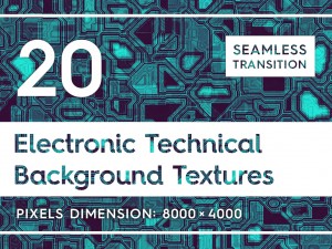 20 electronic technical backgrounds CG Textures