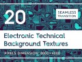 20 electronic technical backgrounds CG Textures