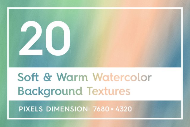 soft warm watercolor backgrounds CG 纹理 .c4d .max .obj .3ds .fbx .stl .blend 