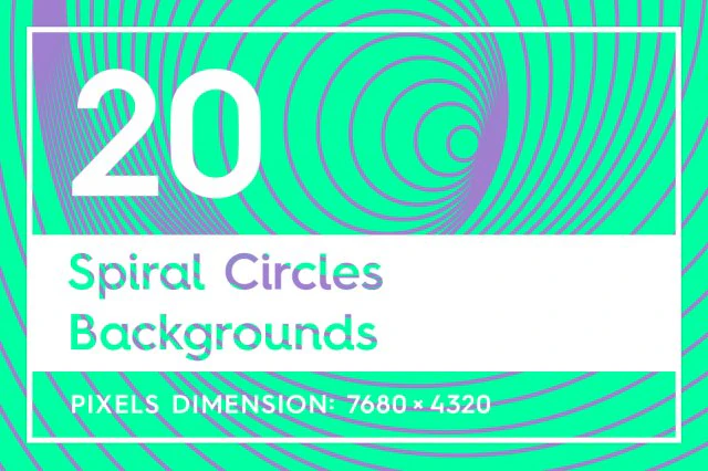 20 spiral circles backgrounds CG Textures .c4d .max .obj .3ds .fbx .stl .blend 