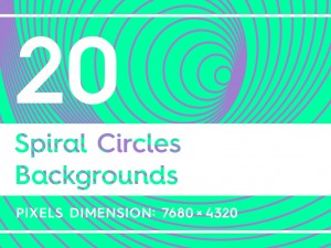 20 spiral circles backgrounds CG Textures