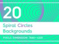 20 spiral circles backgrounds CG Textures