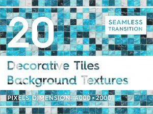 20개의 장식 타일 배경 CG 텍스쳐
