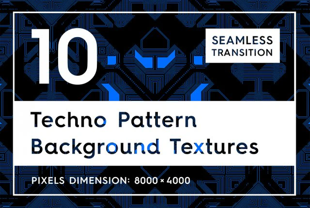 10 techno pattern backgrounds CG Textures .c4d .max .obj .3ds .fbx .stl .blend 