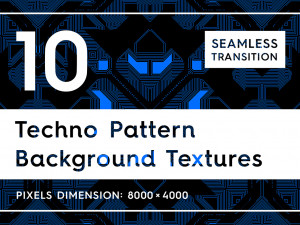 10 techno pattern backgrounds CG Tekstury