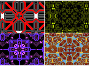 10 techno pattern backgrounds CG Textures