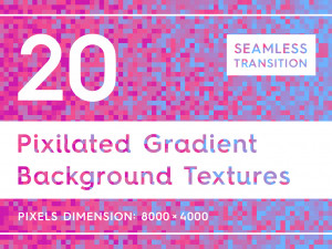 20 pixilated gradient backgrounds CG Tekstury
