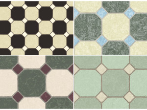 10 classic floor tile textures CG テクスチャ