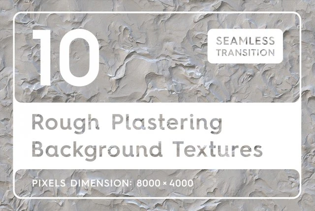10 rough plastering textures CG Textures .c4d .max .obj .3ds .fbx .stl .blend 