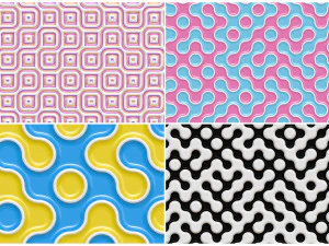 10 truchet tilling background textures CG Textures