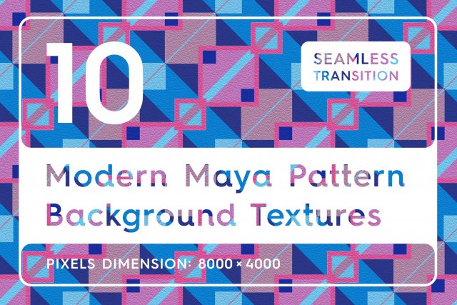 10 modern maya pattern backgrounds CG Textures .c4d .max .obj .3ds .fbx .stl .blend 