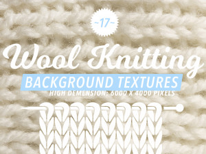 17 wool knitting textures CG Текстури