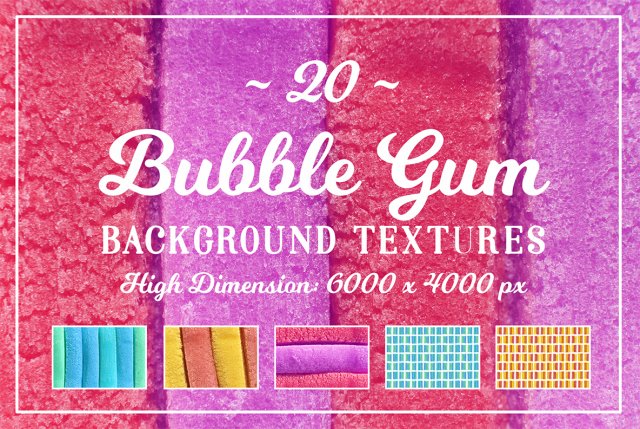 20 bubble gum background textures CG Tekstury .c4d .max .obj .3ds .fbx .stl .blend 