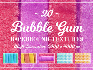 20 bubble gum background textures CG テクスチャ