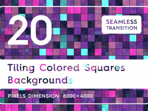 20 tiling colored squares backgrounds CG Текстури