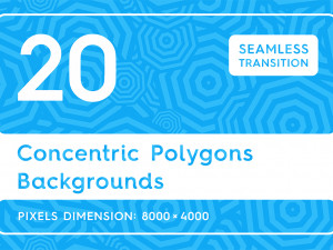 20 concentric polygons backgrounds CG 纹理
