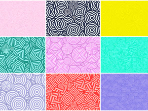 20 concentric polygons backgrounds Texturas CG