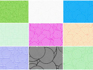 20个同心多边形背景 CG 纹理