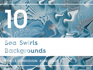 10 sea swirls backgrounds CG Textures