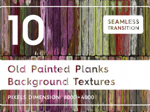 10 old painted planks background textures CG Textures